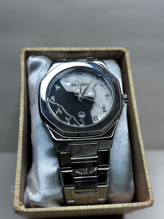 DEARING Yin-Yang Stainless Steel Watch - Elegant Timepiece