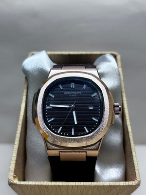Patek Philippe Nautilus - Blue Dial Rose Gold Luxury Watch