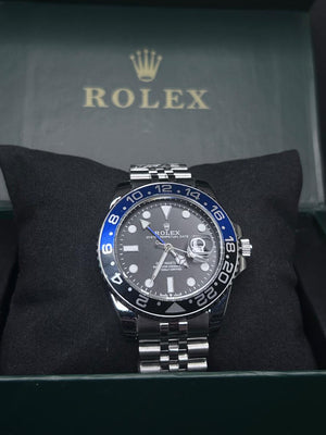 Rolex GMT-Master II Batman - Blue Black Bezel Steel Watch