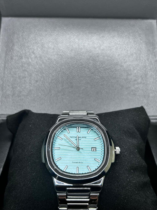 Patek Philippe x Tiffany & Co. - Tiffany Blue Dial Steel Watch
